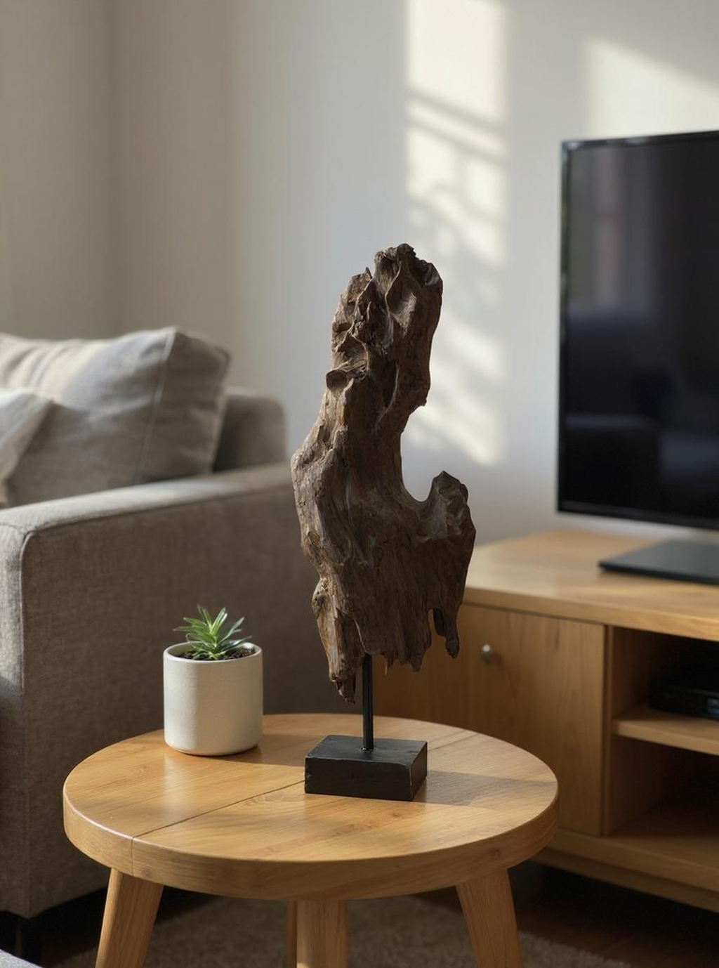Rustic Wood Tower Decor