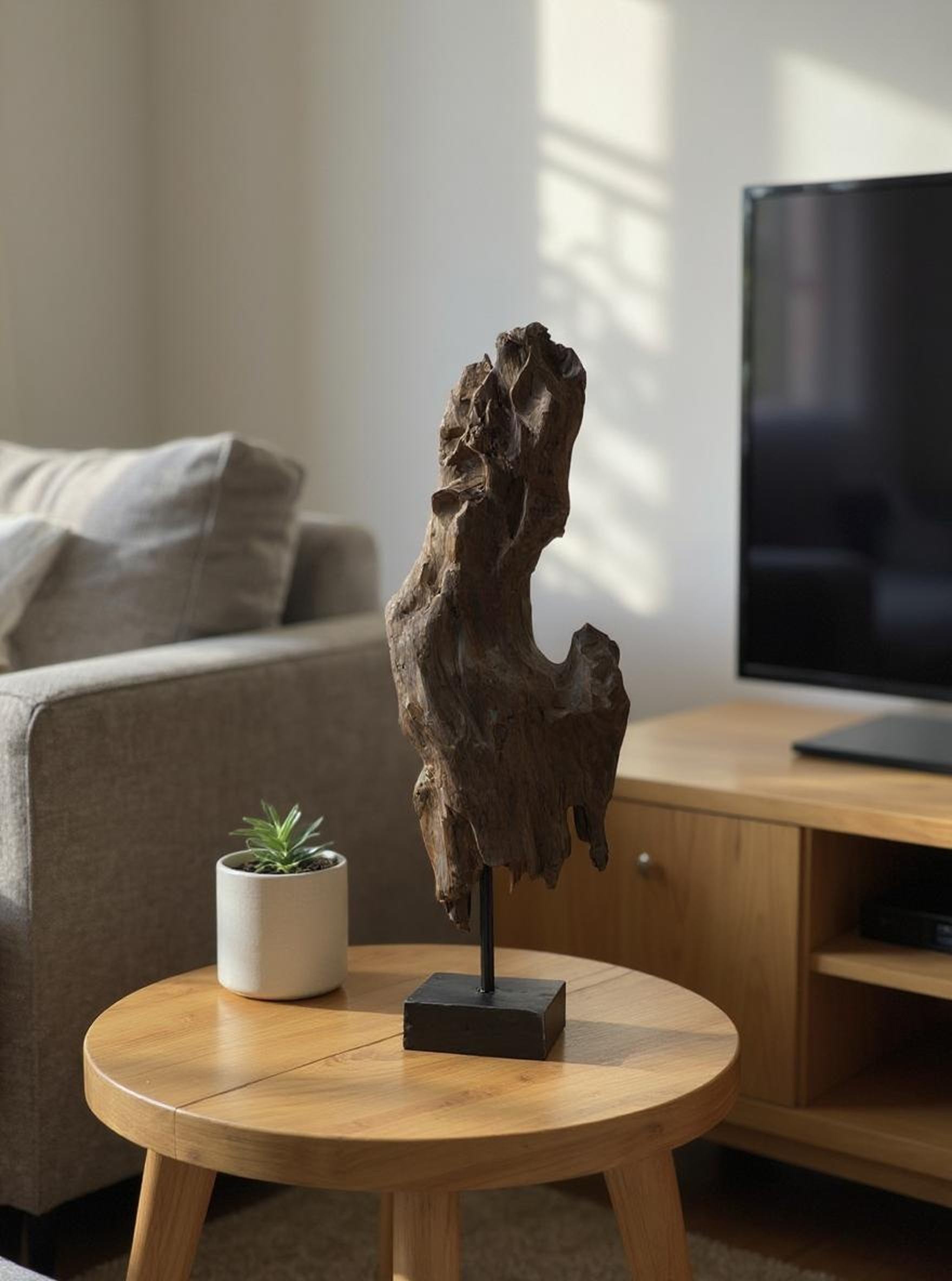 Rustic Wood Tower Decor