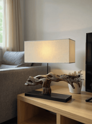Natural Sprawling Wood Table Lamp