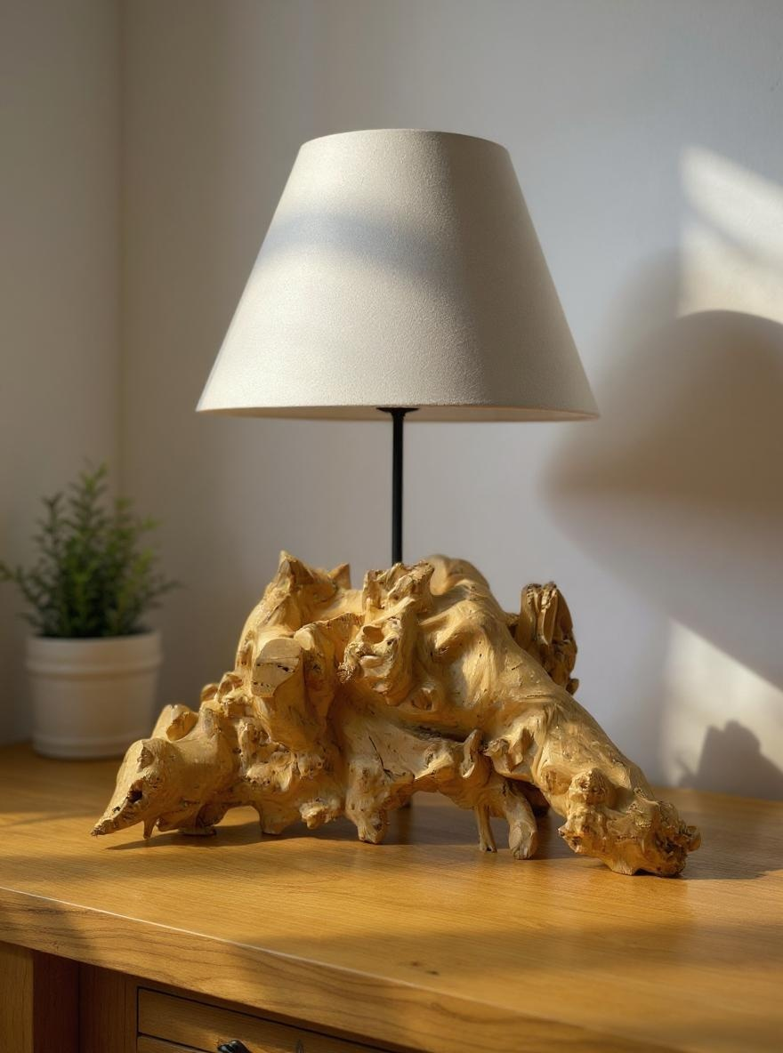 Untreated Organic Root Lamp
