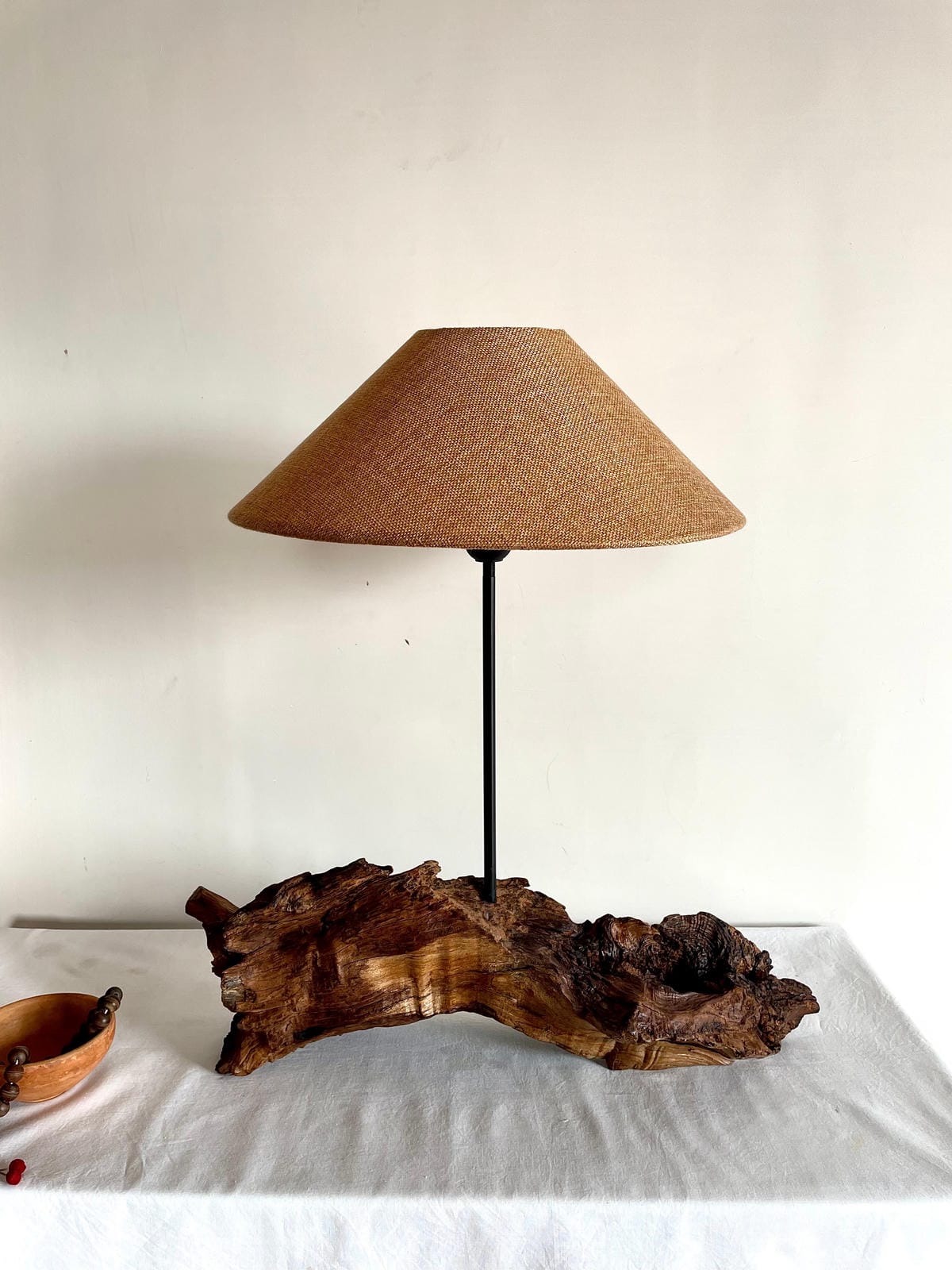 Narrow Ship Driftwood Lamp