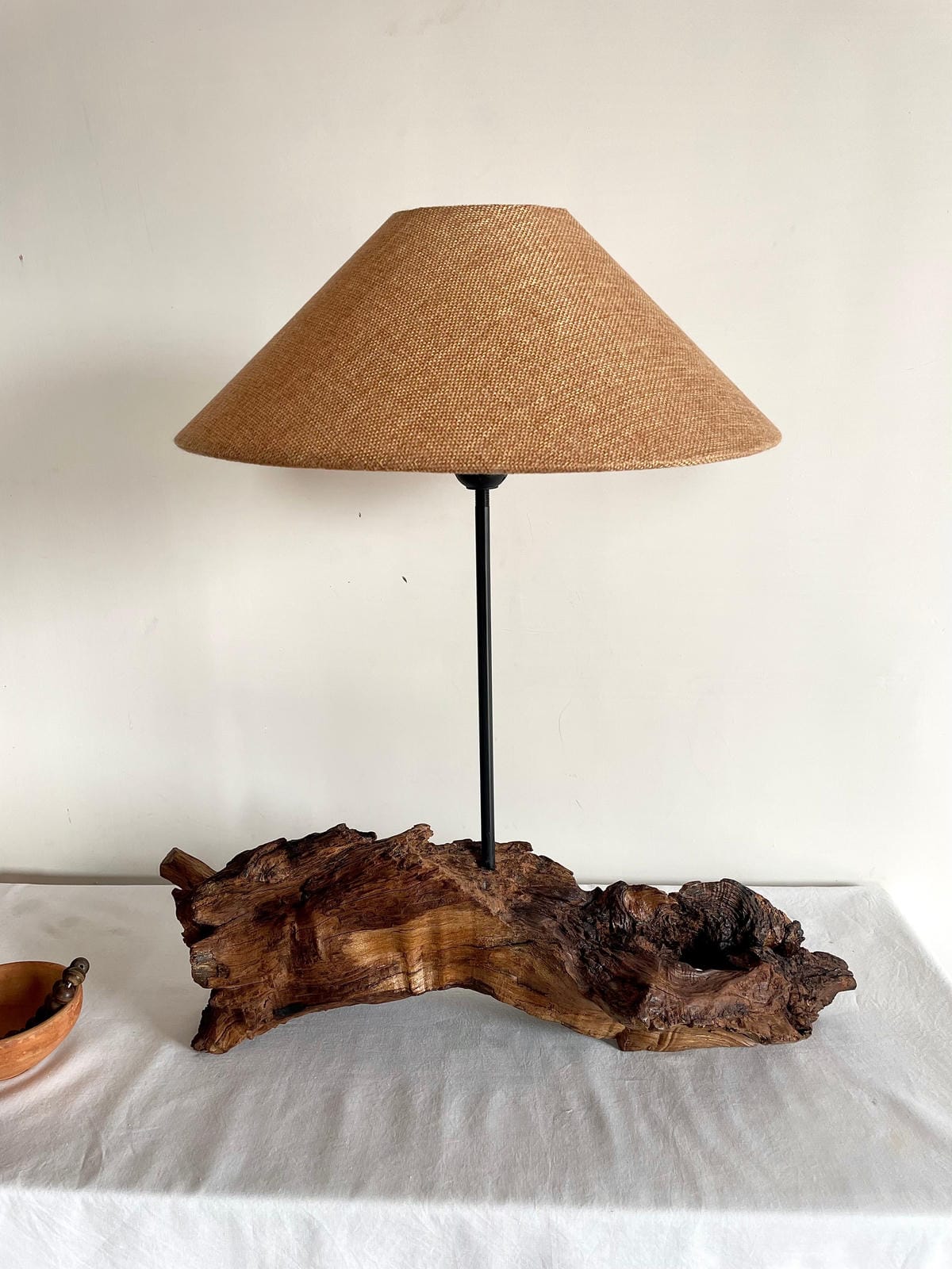 Narrow Ship Driftwood Lamp