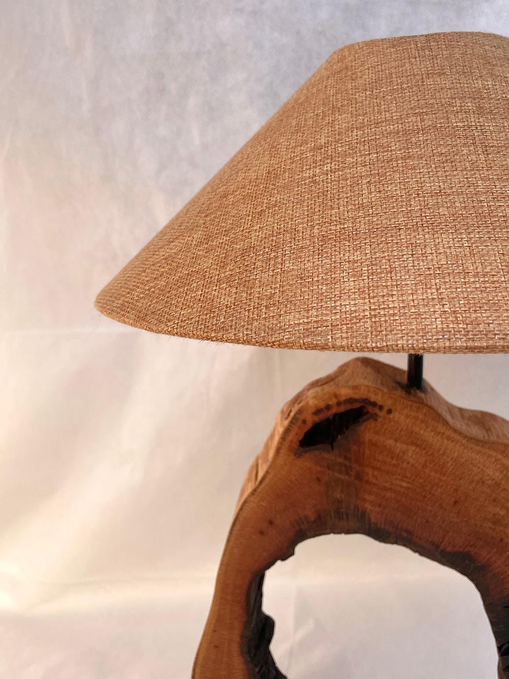 Natural Hollowed Rustic Lamp