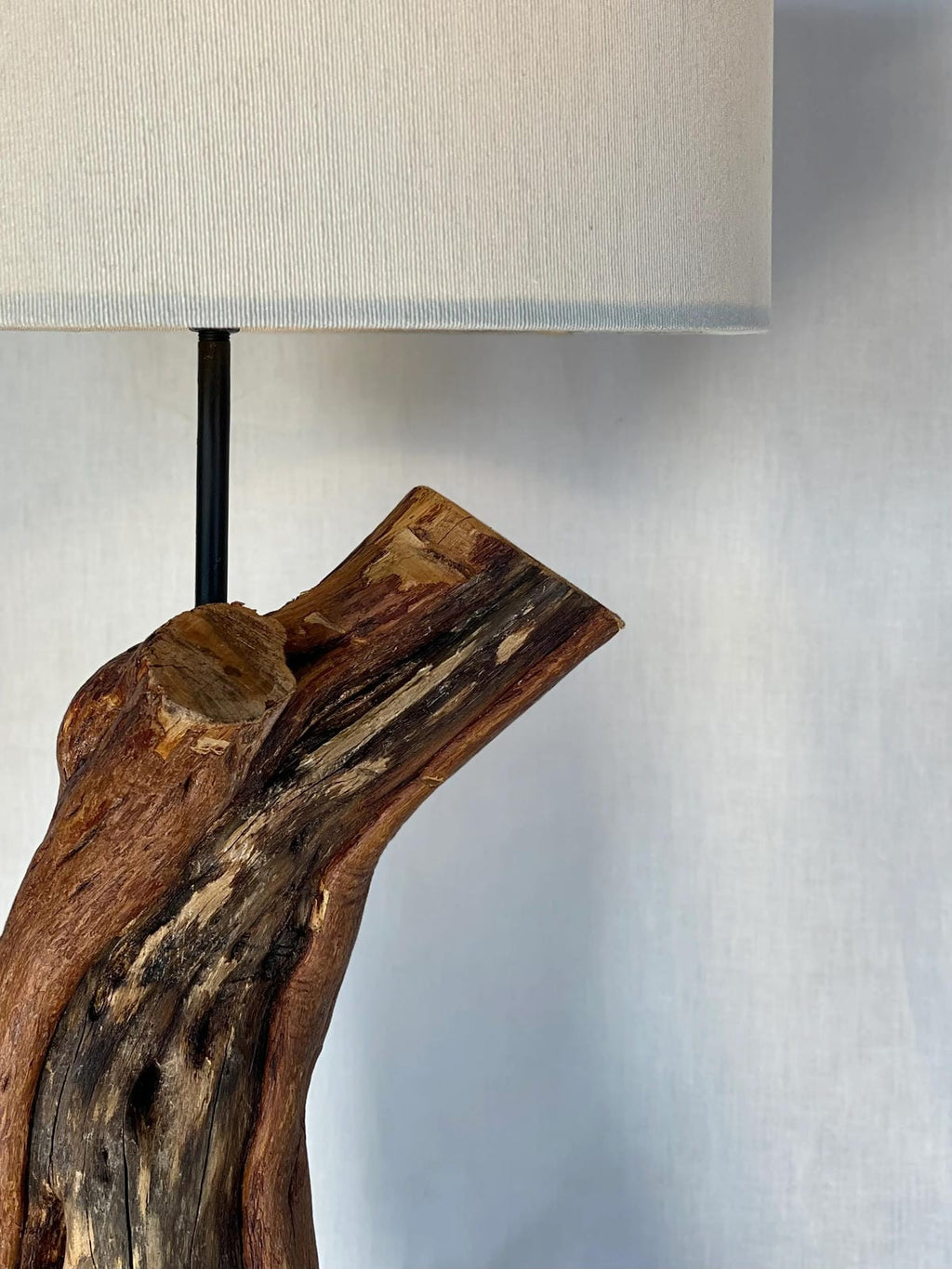 Unique Bent Wood Desk Lamp