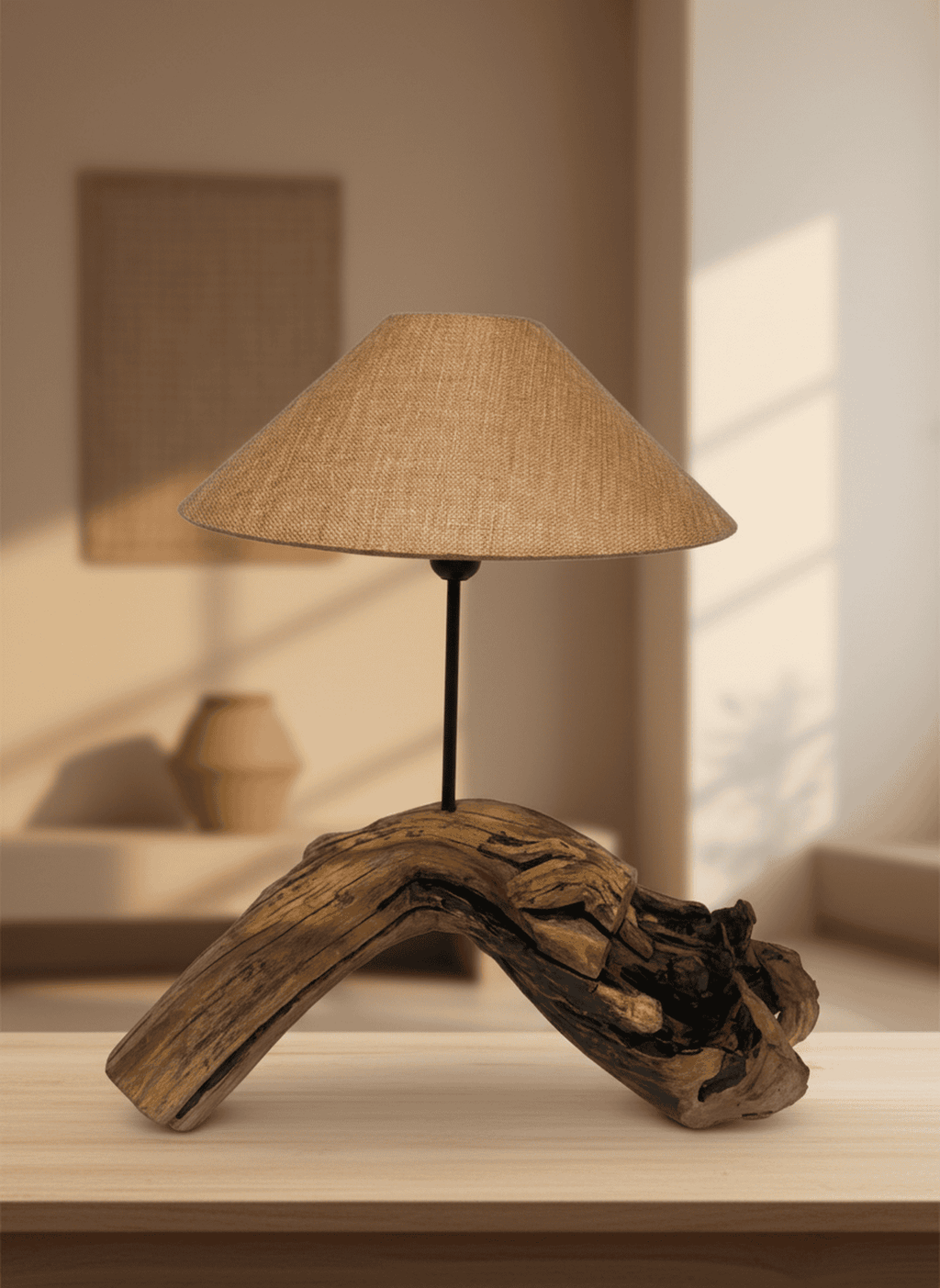 The Arched Driftwood Table Lamp