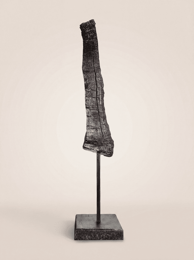 The Ebon Sentry An austere, guardian-like sculpture that defines quiet authority. "The Ebon Sentry" features a dynamic