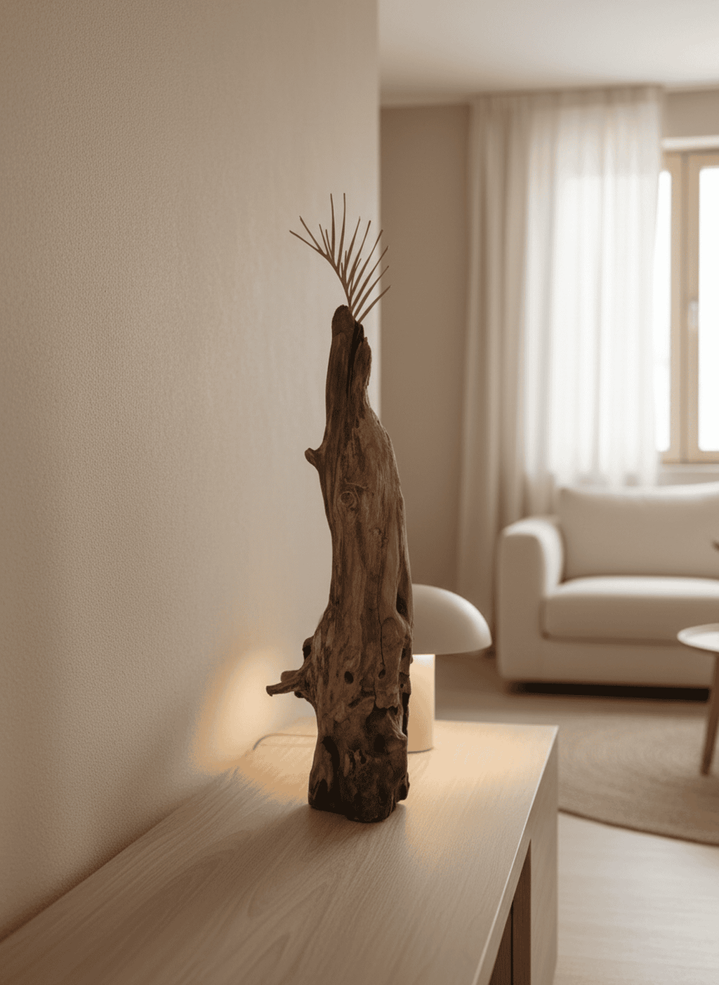 Elongated Driftwood Vase