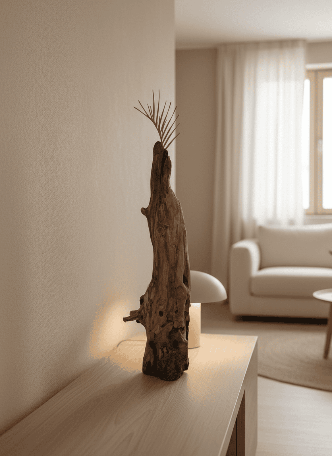 Elongated Driftwood Vase