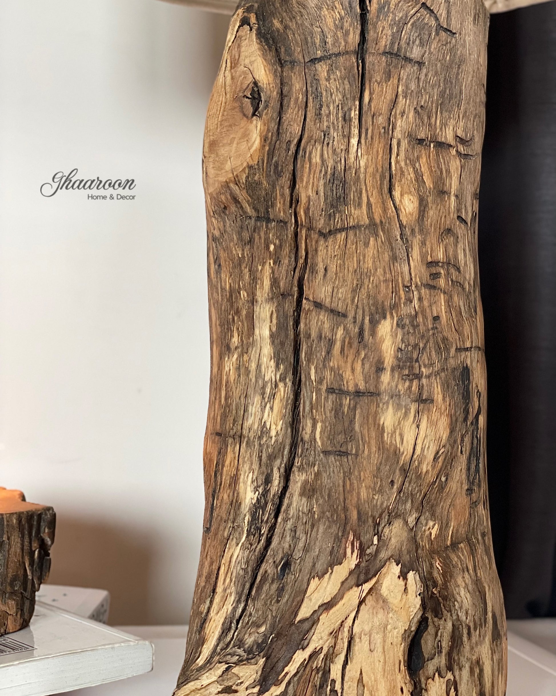 Organic Tree Stump Lamp