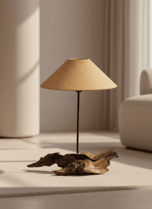 Rooted Teardrop Drift Wood Lamp - Ghaaroon
