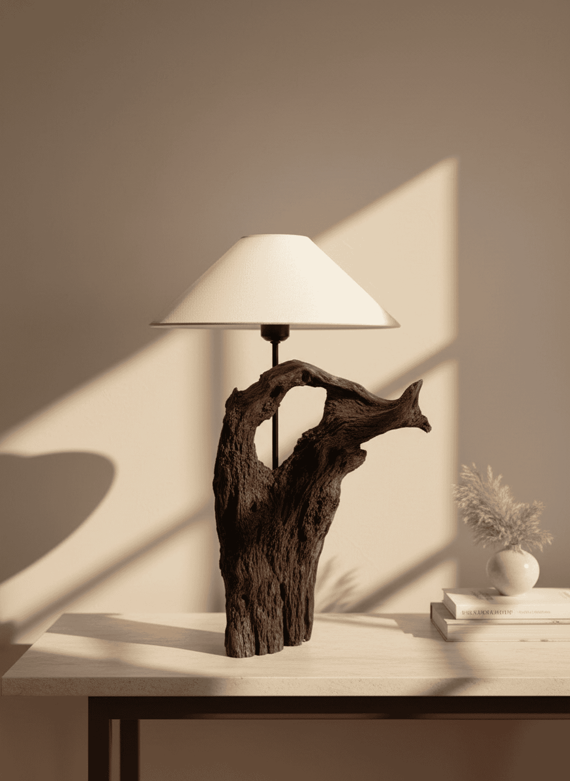 The Earthen Arch Sculptural Driftwood Lamp - Ghaaroon